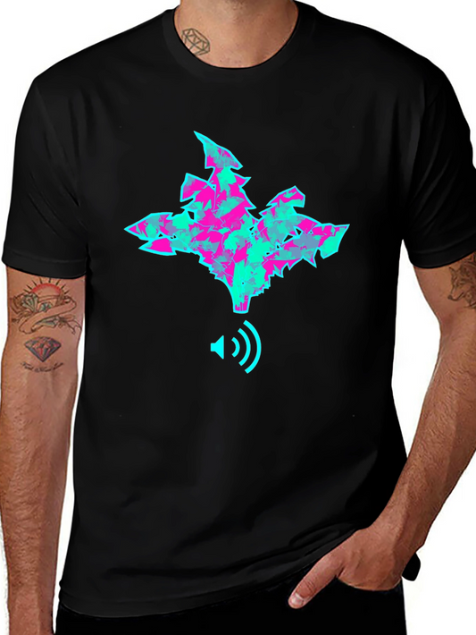 Abstract Graphic Print Crew Neck T-Shirt
