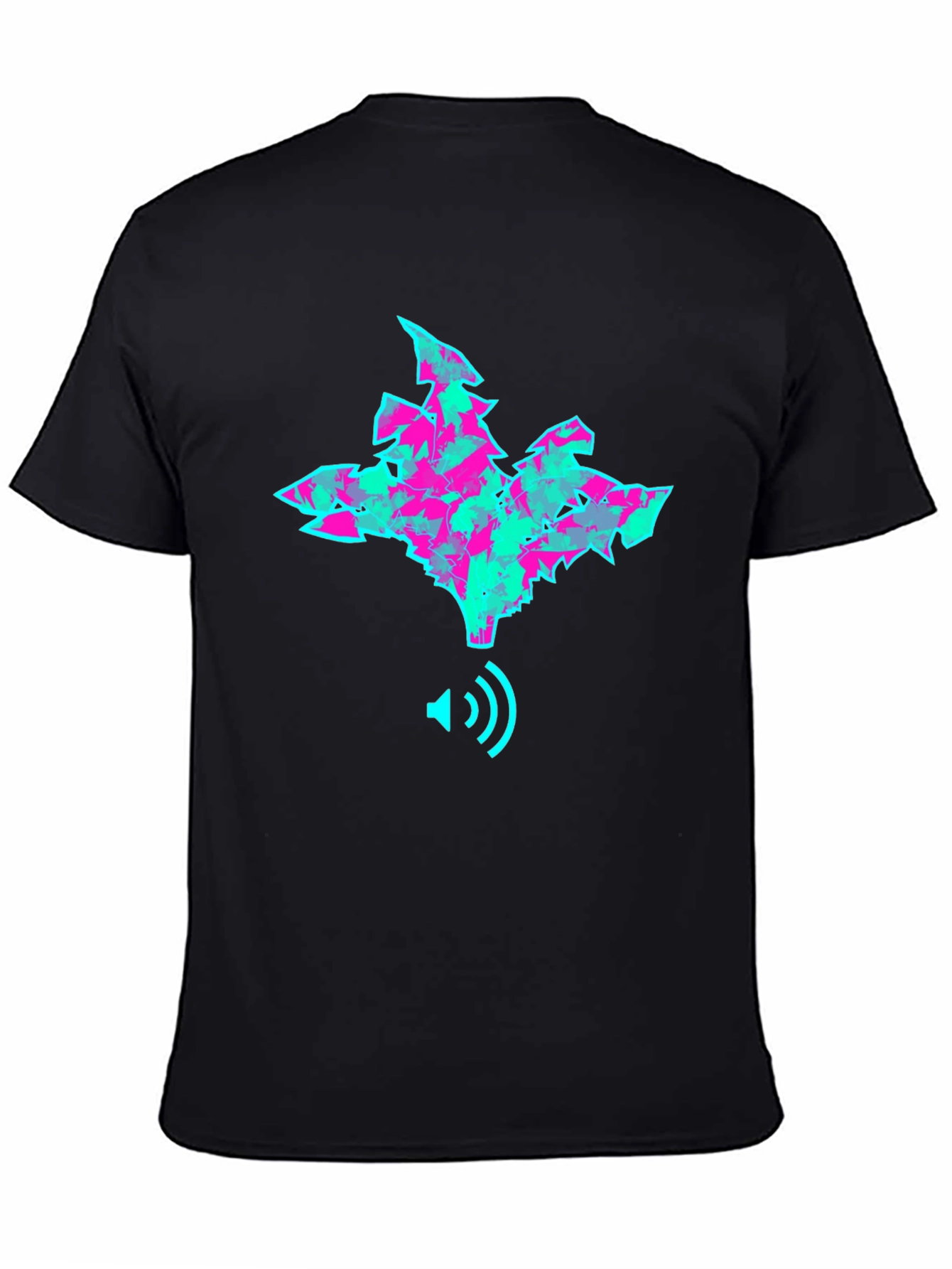 Abstract Graphic Print Crew Neck T-Shirt