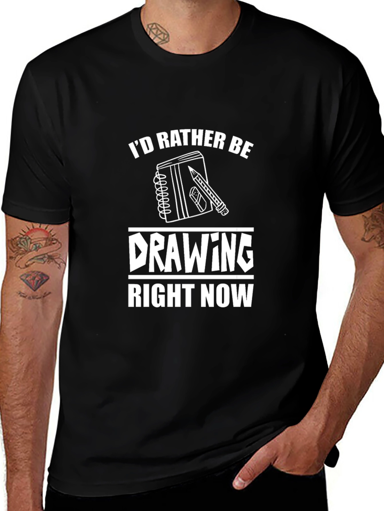 Id Rather Be Drawing Graphic Tee