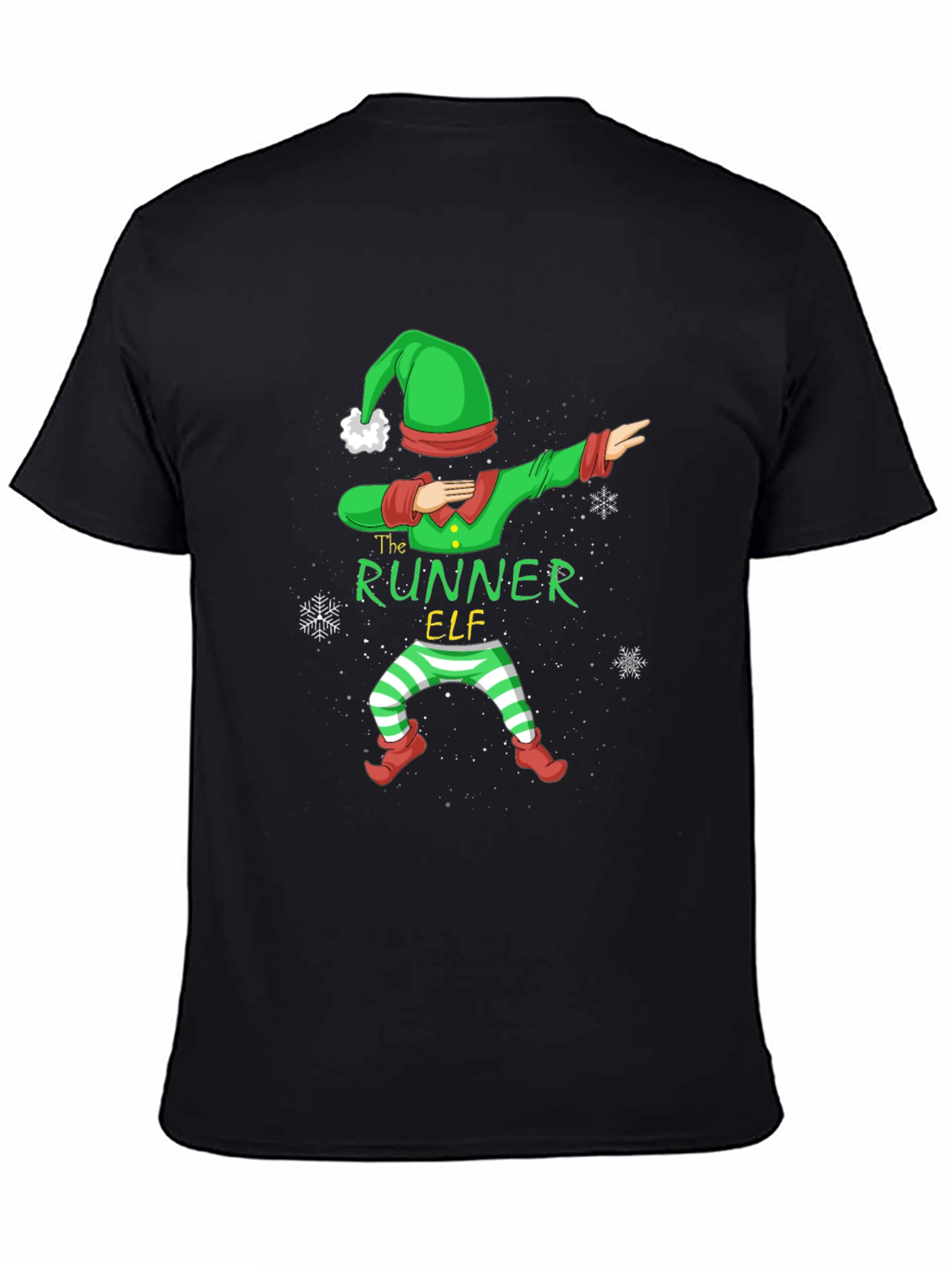 The Runner Elf Holiday T-Shirt - Black
