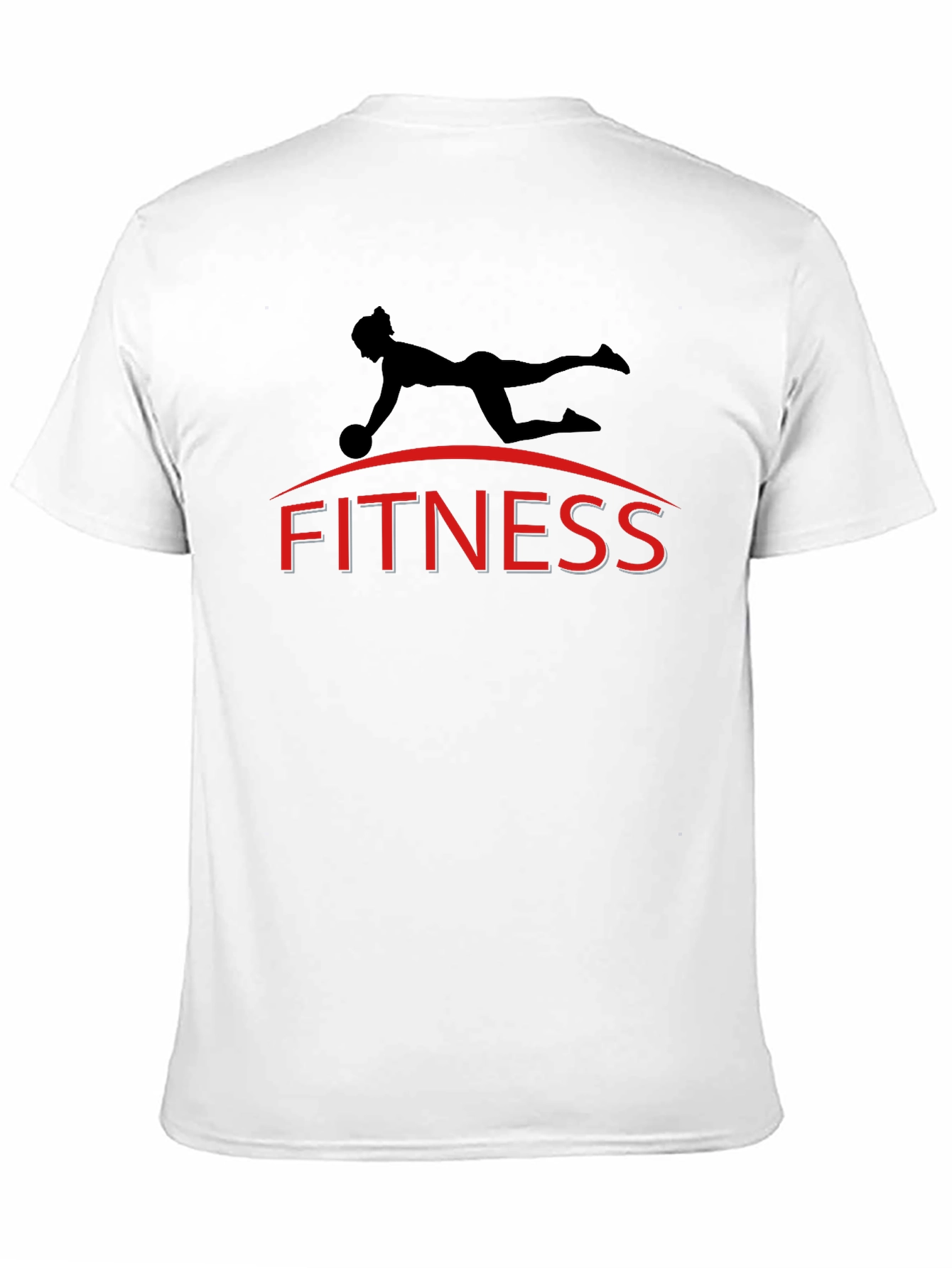 Fitness Motivation Black T-Shirt with Workout Design