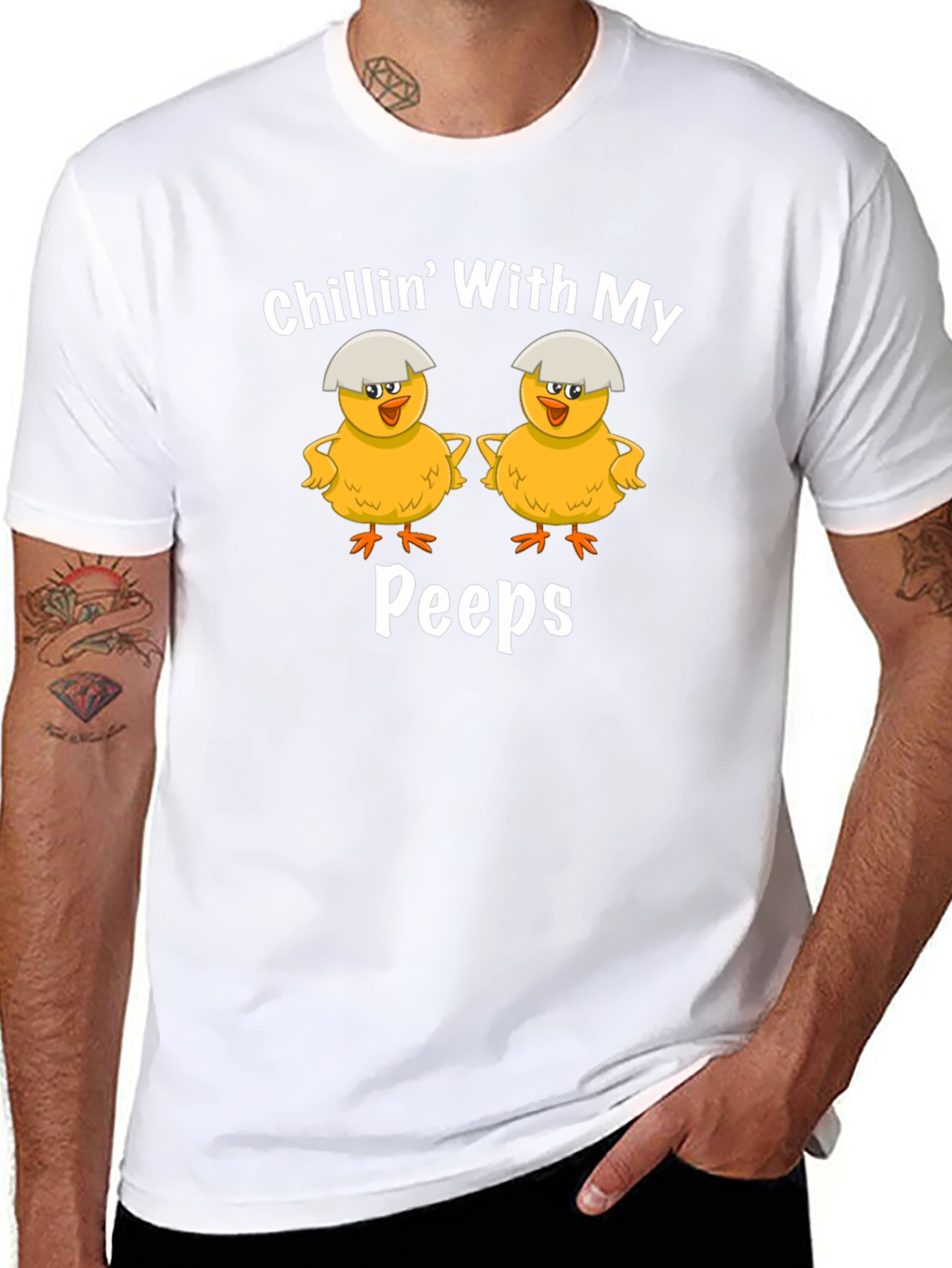 Chillin With My Peeps Easter Chick T-Shirt