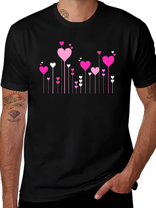 Heart Throb Tee - Love Design Black T-Shirt