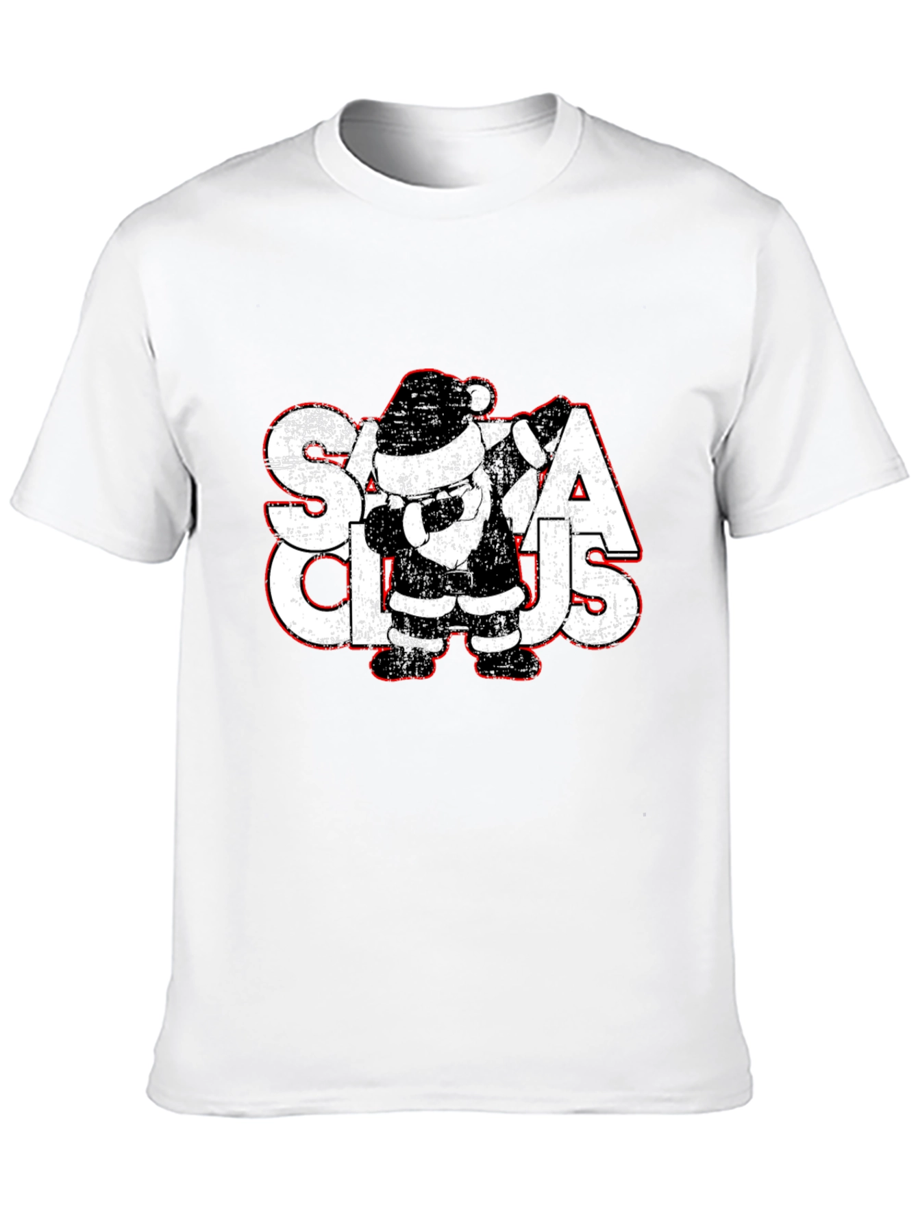 Santa Claus Dabbing Graphic Tee - Christmas Holiday Shirt
