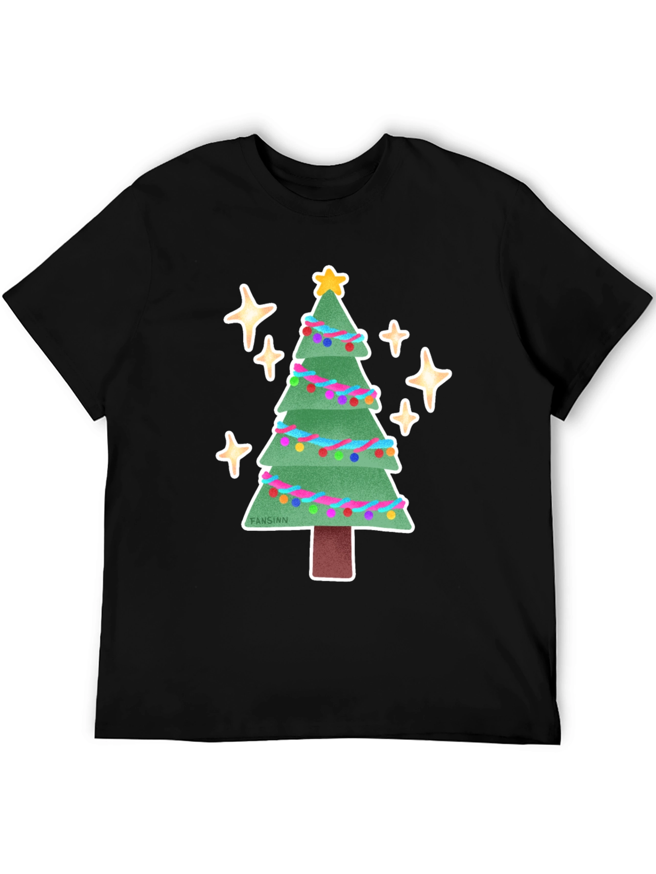 Festive Christmas Tree Graphic Tee