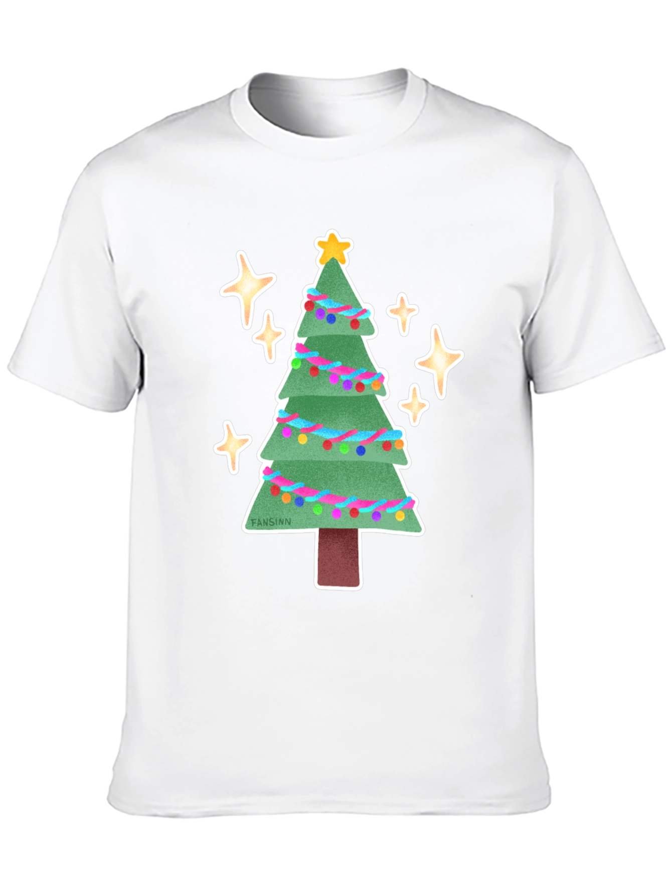 Festive Christmas Tree Graphic Tee