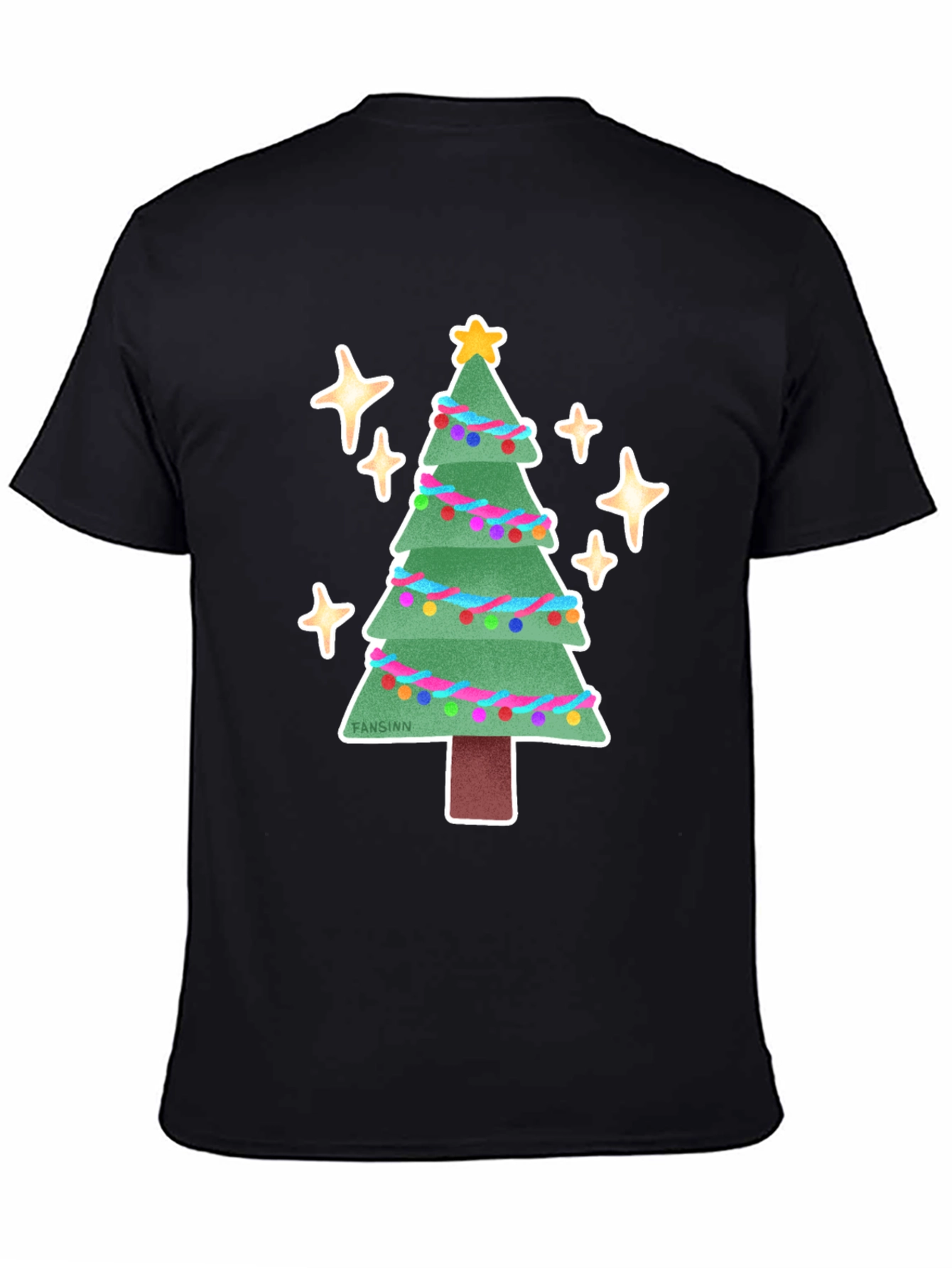 Festive Christmas Tree Graphic Tee