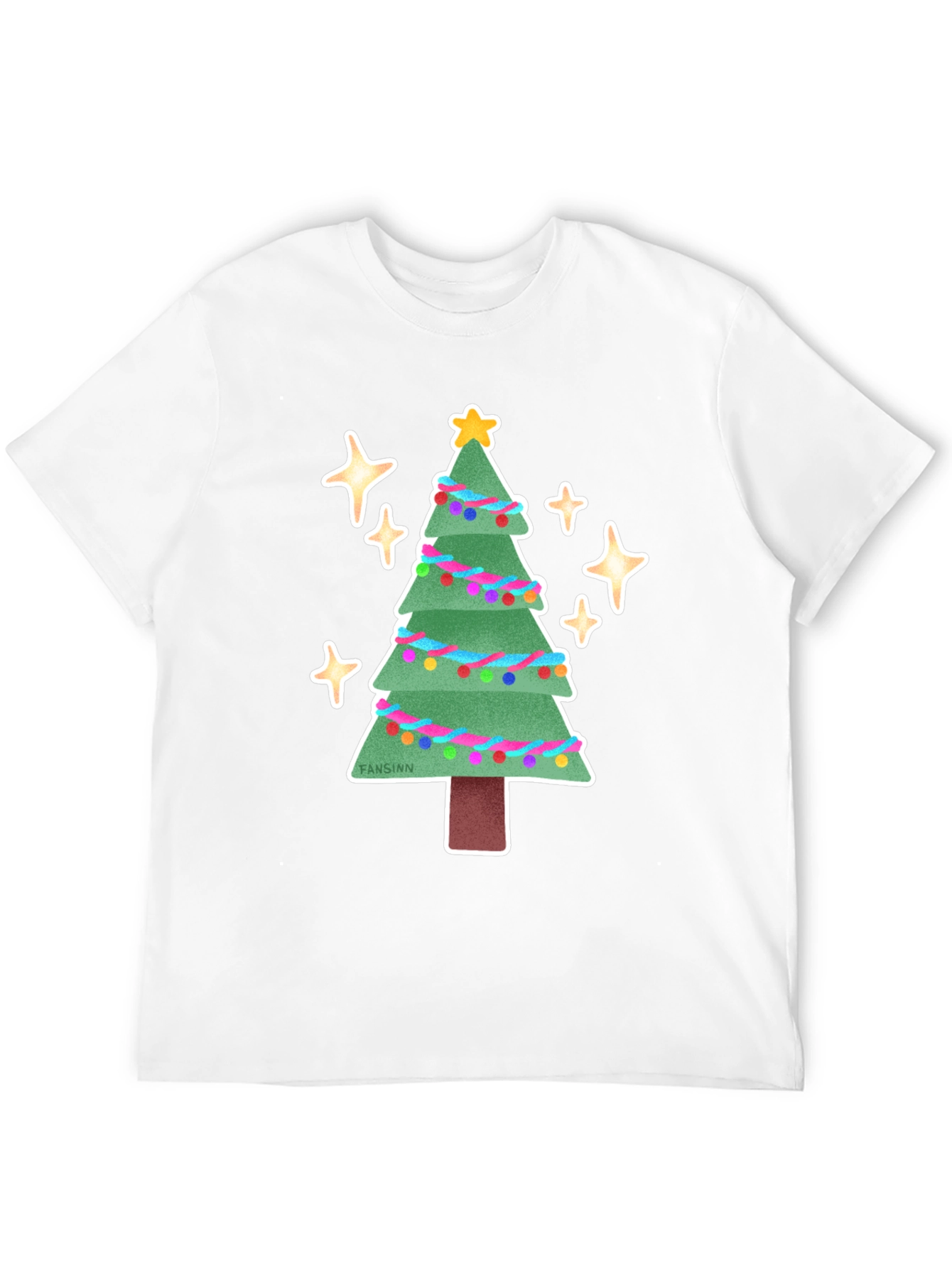 Festive Christmas Tree Graphic Tee