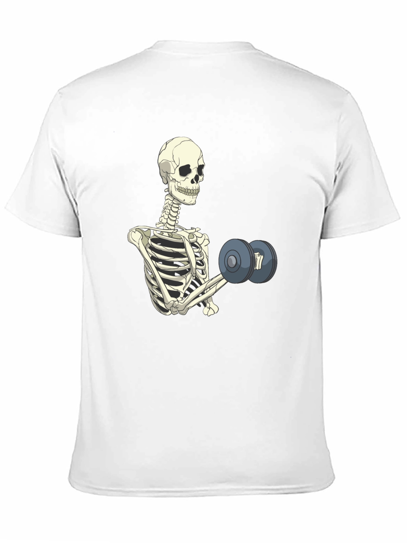 Skeleton Lifting Weights T-Shirt