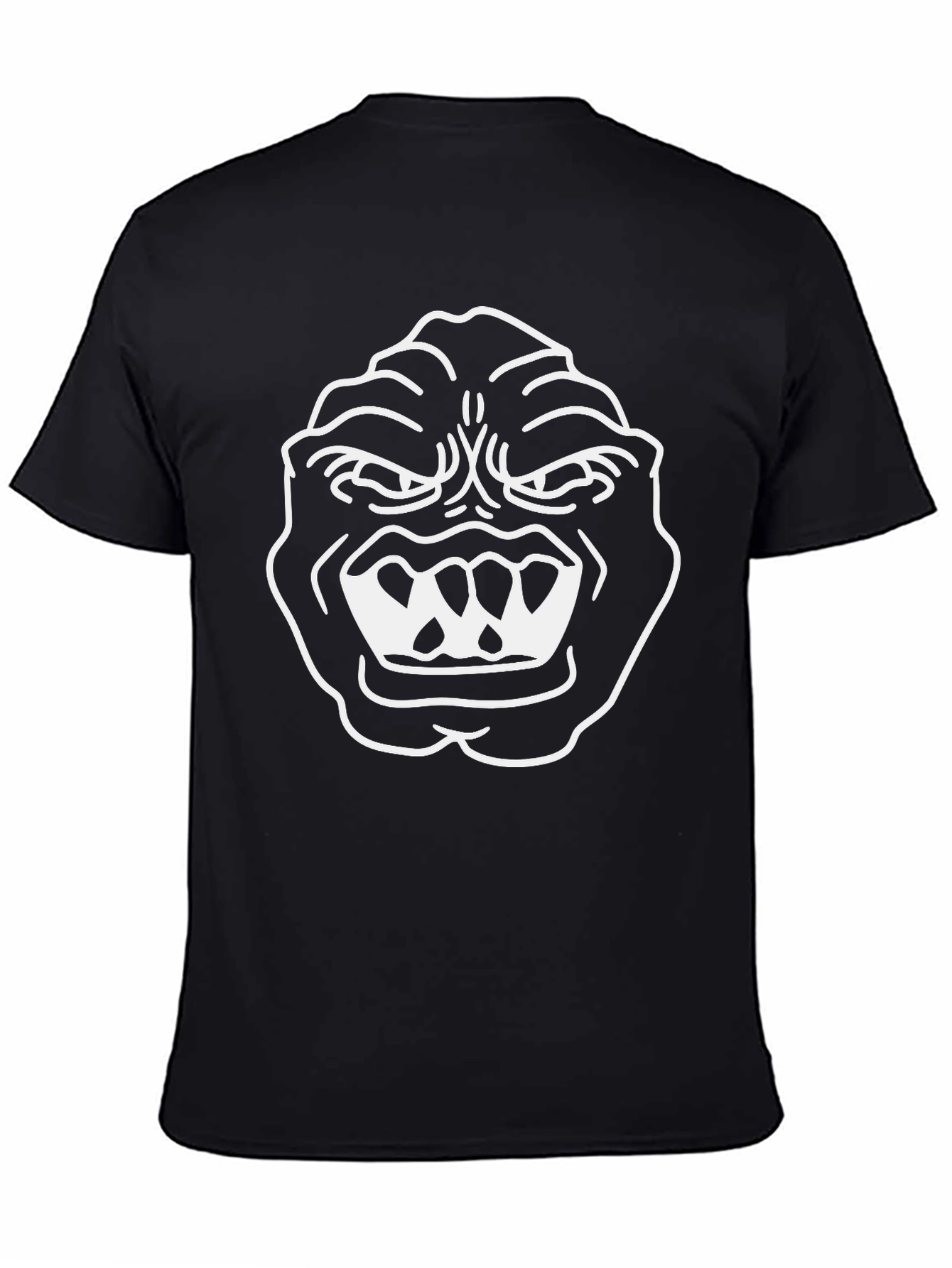 Monster Graphic Tee - Black Cotton T-Shirt