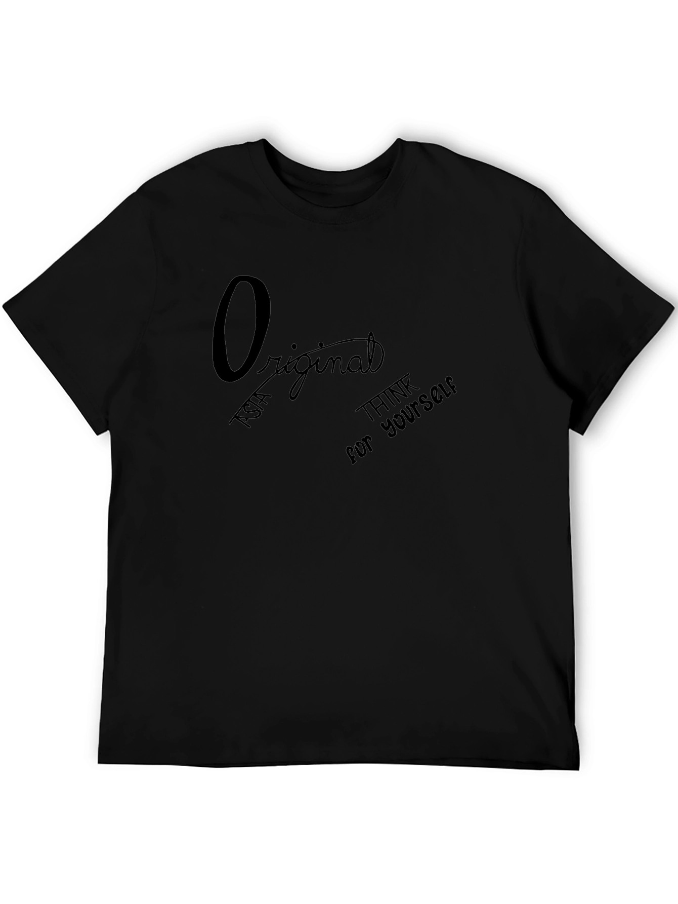Mens Black Original Graphic Tee