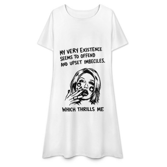 Sarcastic Attitude Graphic T-Shirt – Bold Quote Aesthetic Tee for Rebel Personalities(z430)