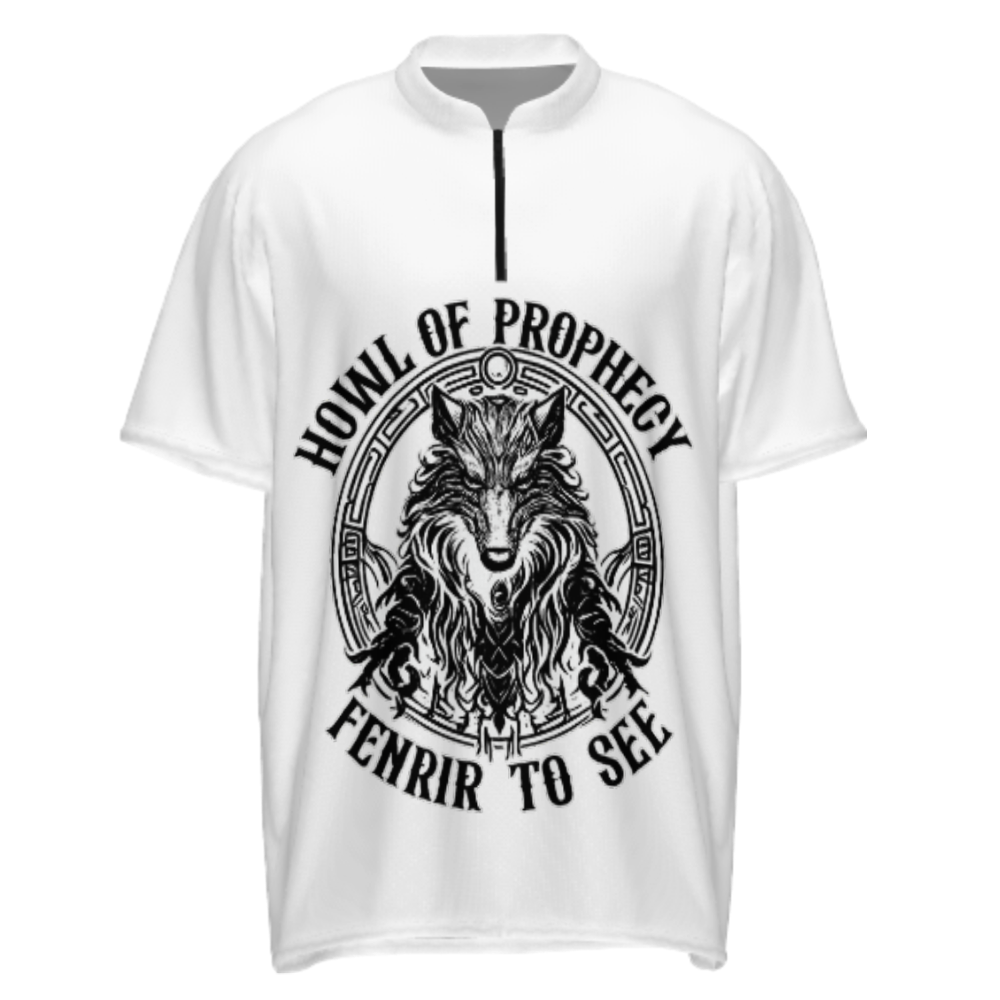 Fenrir Wolf Viking Graphic Shirt – Howl of Prophecy Nordic Mythology Tee for Men & Women(z448)