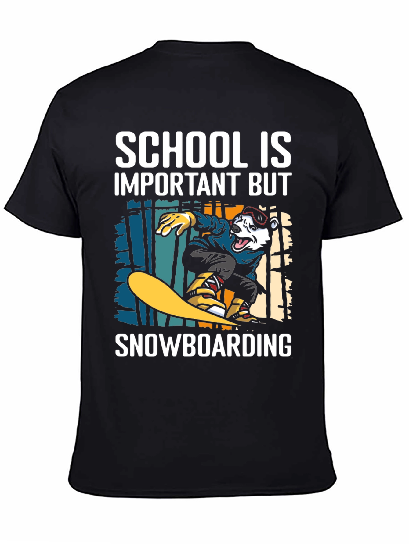 Snowboarding T-Shirt: School is Important