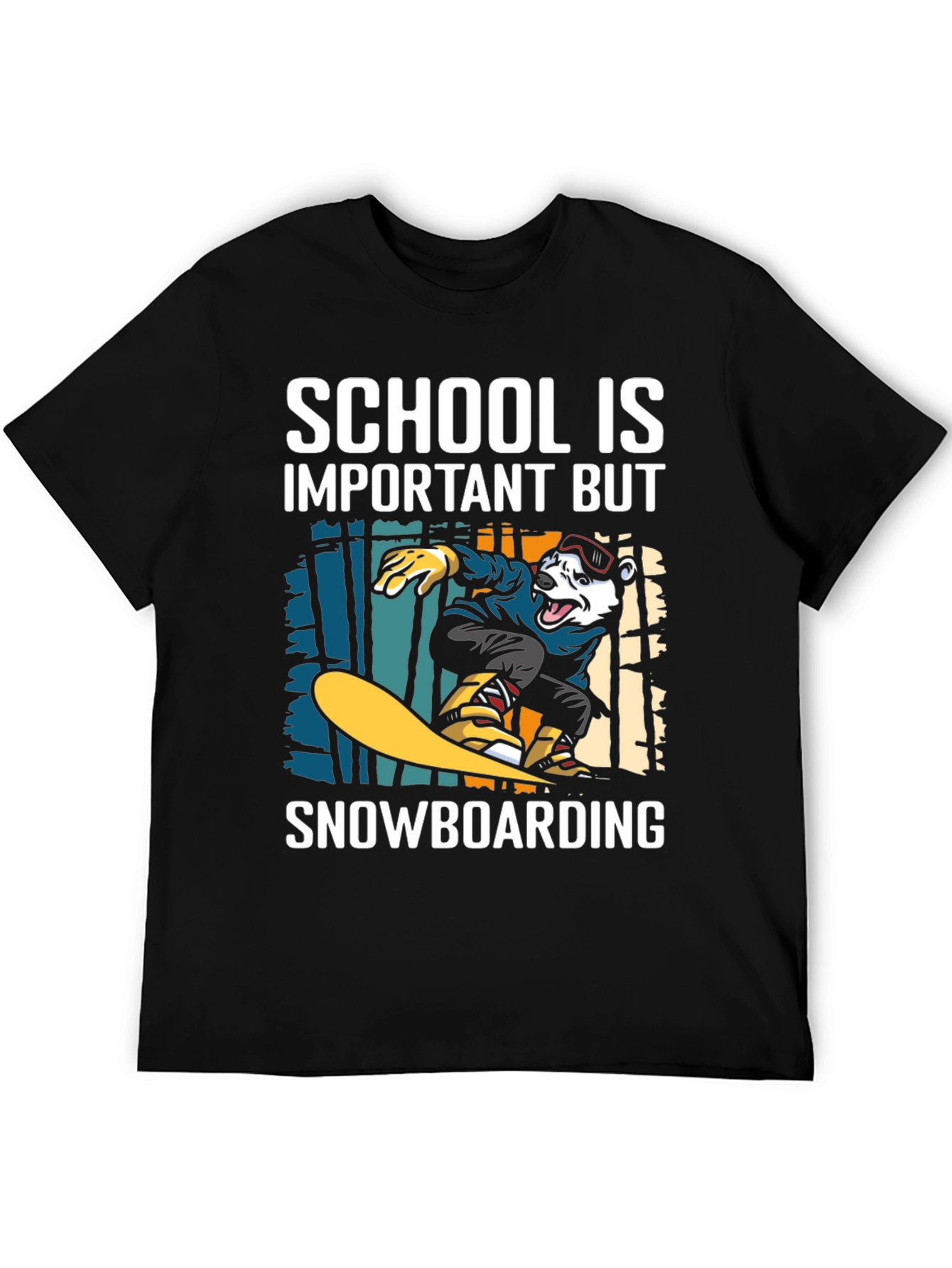 Snowboarding T-Shirt: School is Important