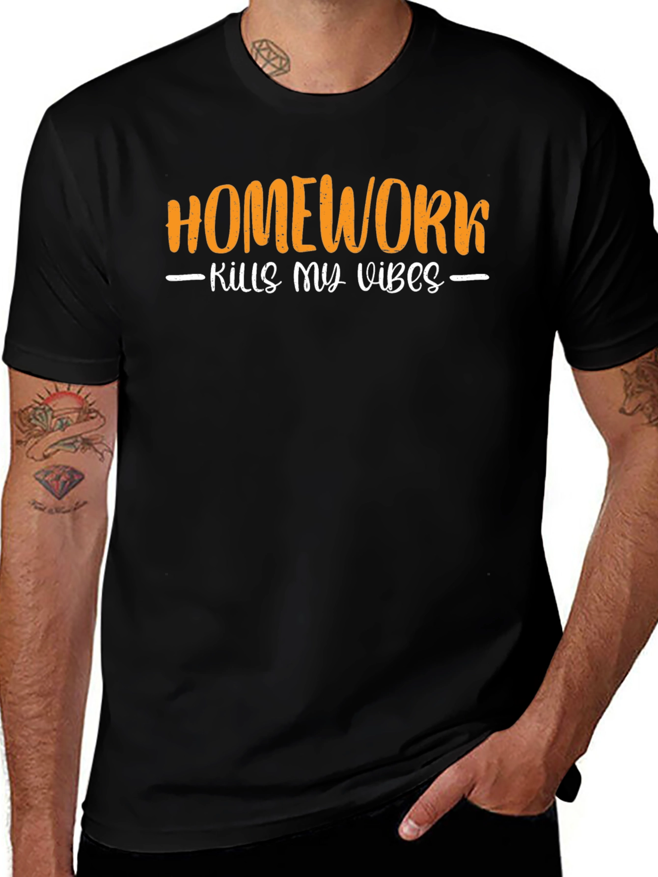 Homework Kills My Vibes Graphic T-Shirt