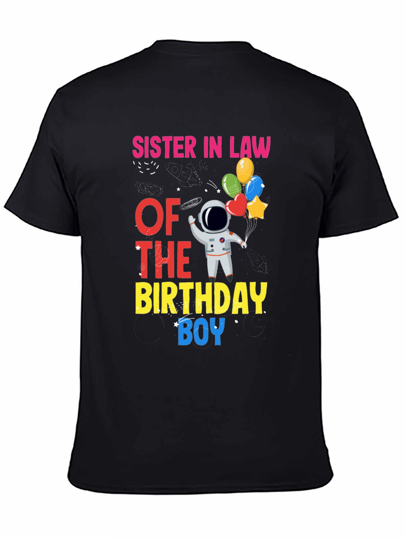 Sister-in-Law Birthday Boy Astronaut T-Shirt