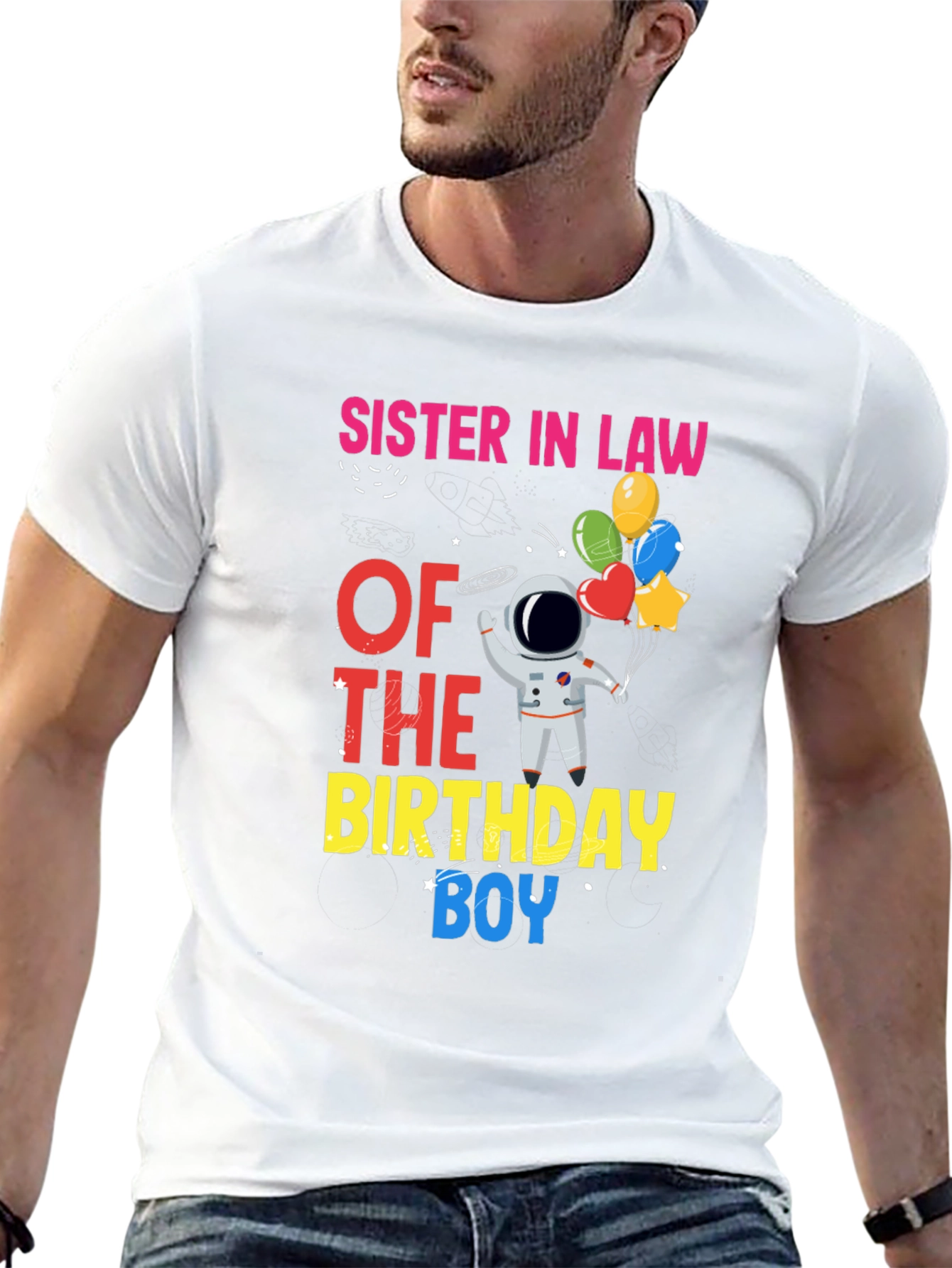 Sister-in-Law Birthday Boy Astronaut T-Shirt