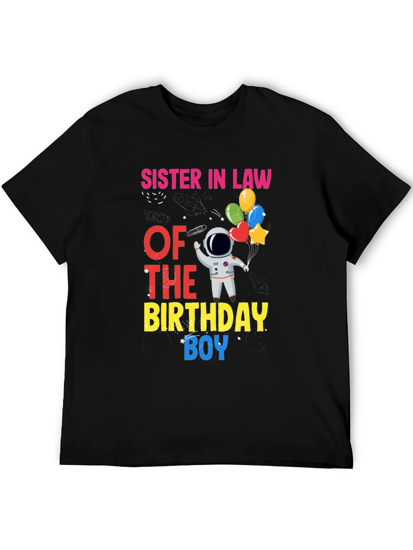 Sister-in-Law Birthday Boy Astronaut T-Shirt