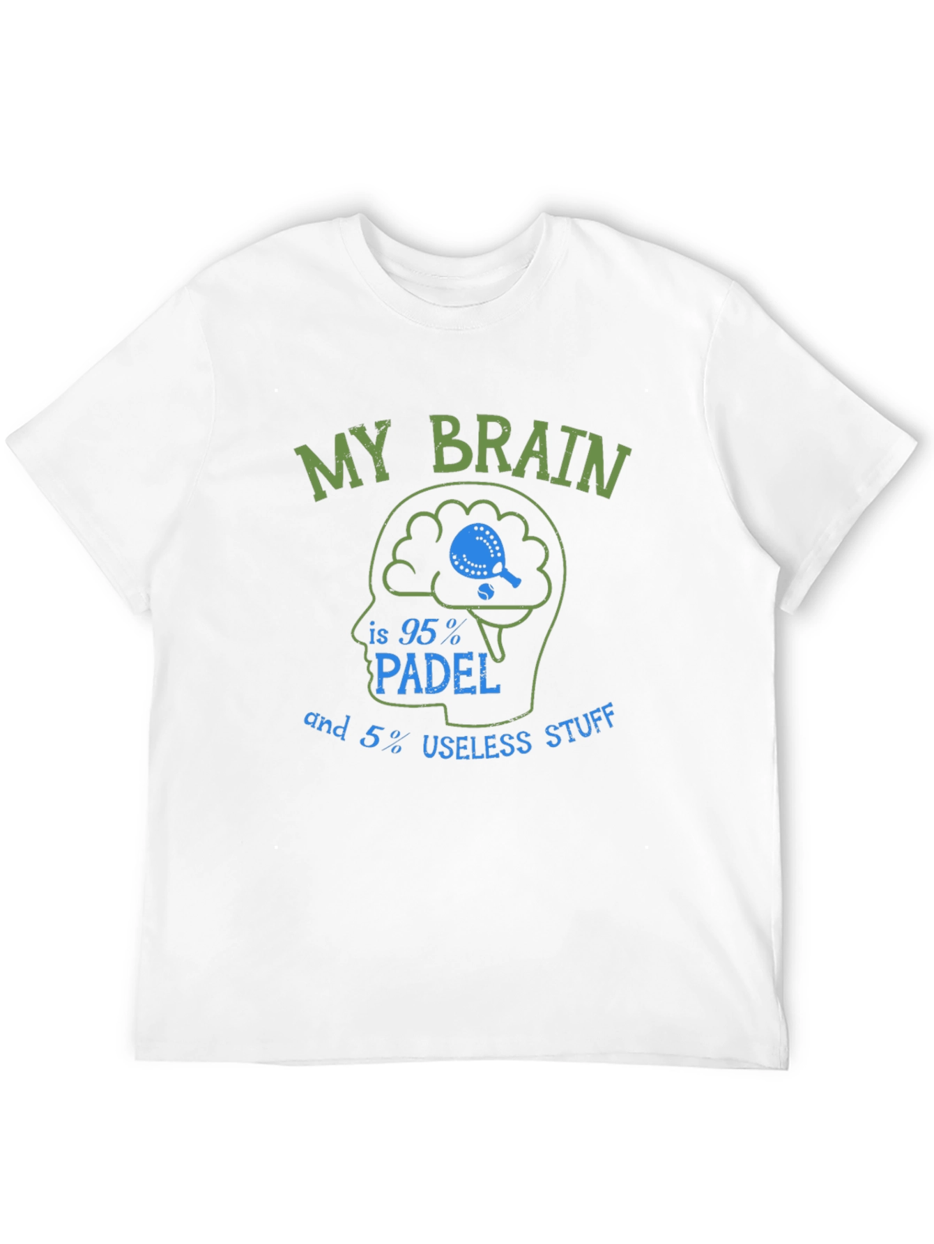 Padel Brain T-Shirt - Funny Sports Tee