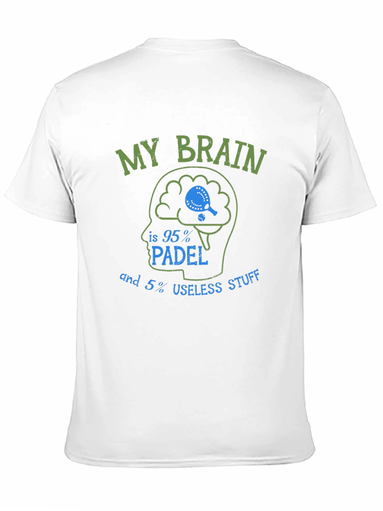 Padel Brain T-Shirt - Funny Sports Tee