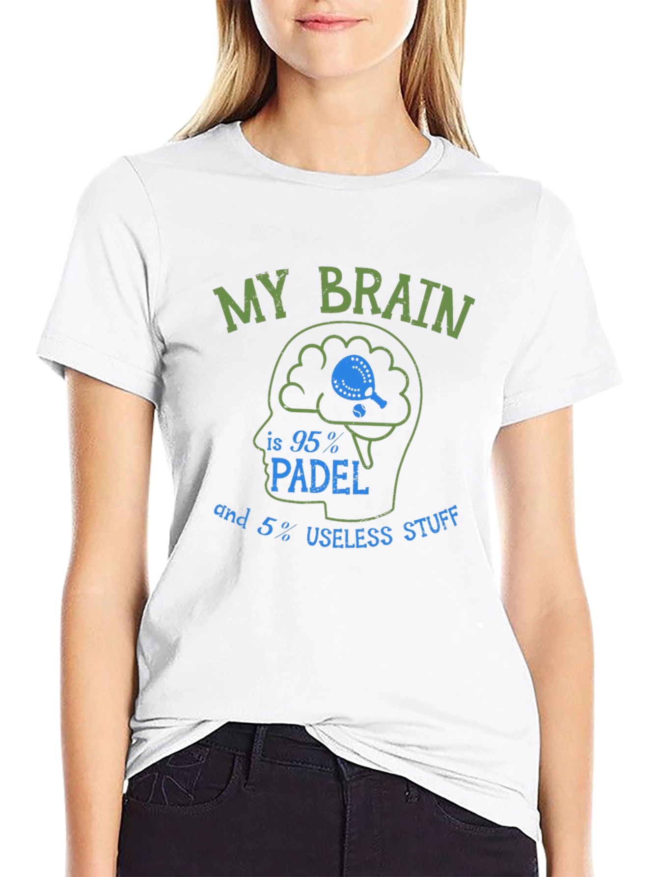 Padel Brain T-Shirt - Funny Sports Tee