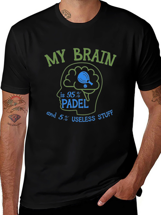 Padel Brain T-Shirt - Funny Sports Tee