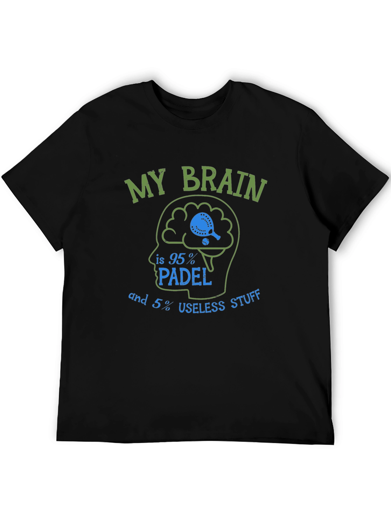 Padel Brain T-Shirt - Funny Sports Tee