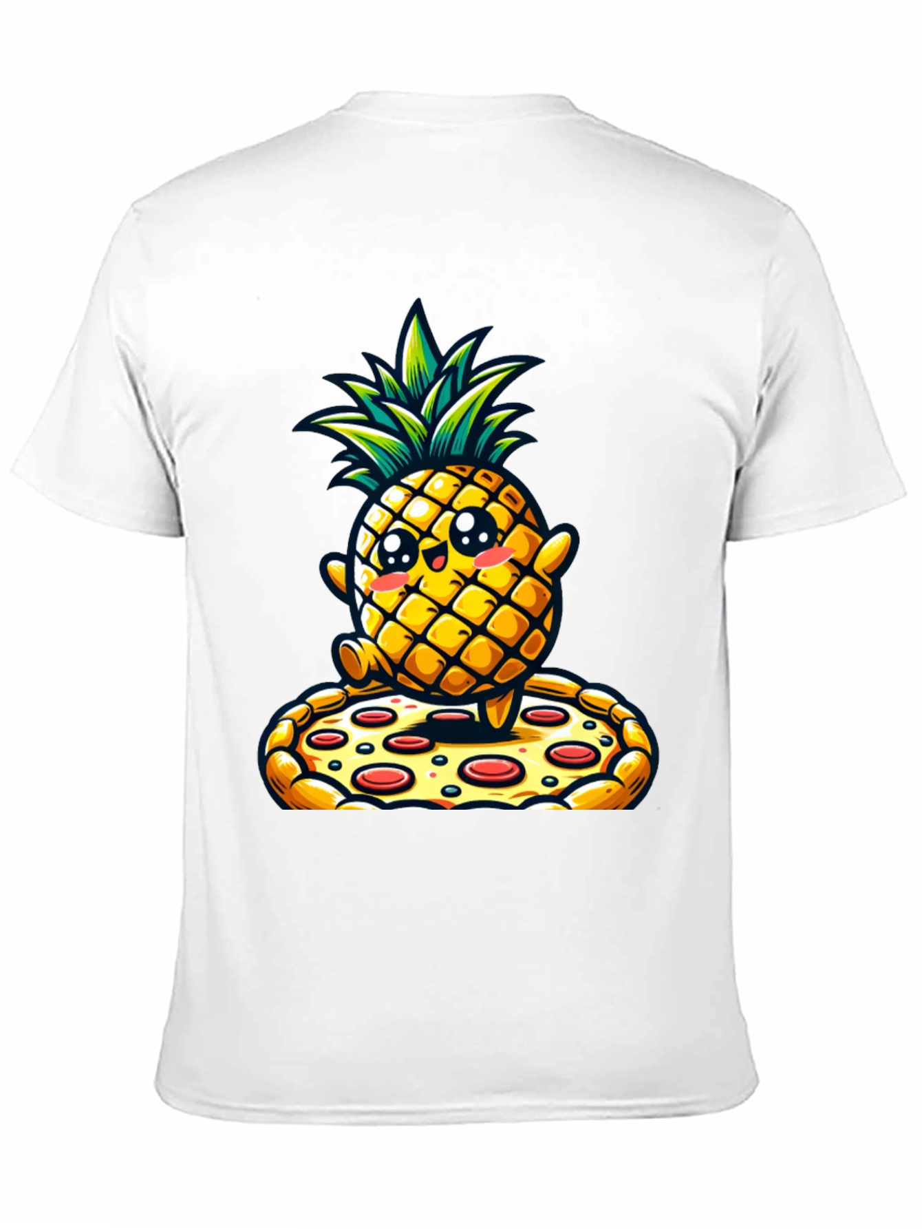 Pineapple Pizza Graphic Tee - Novelty Shirt