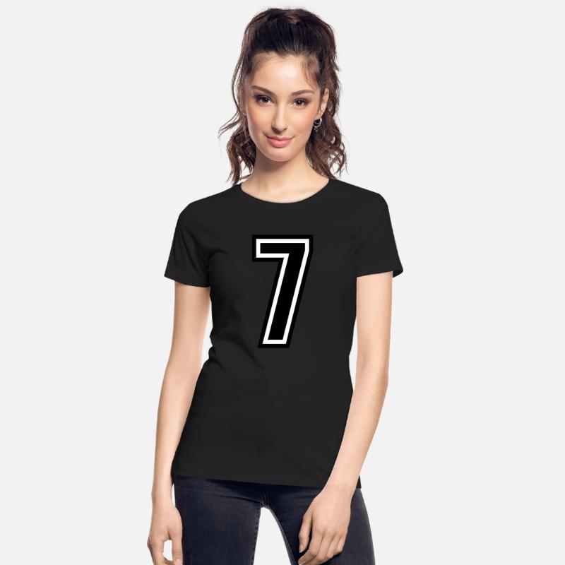 7 - number 7 - jersey number for sportsteam