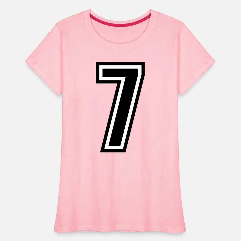7 - number 7 - jersey number for sportsteam
