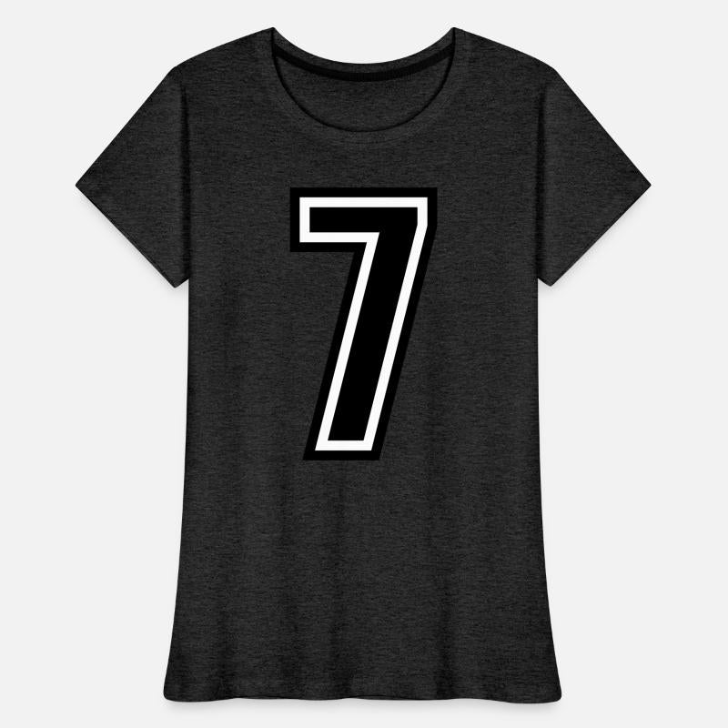 7 - number 7 - jersey number for sportsteam