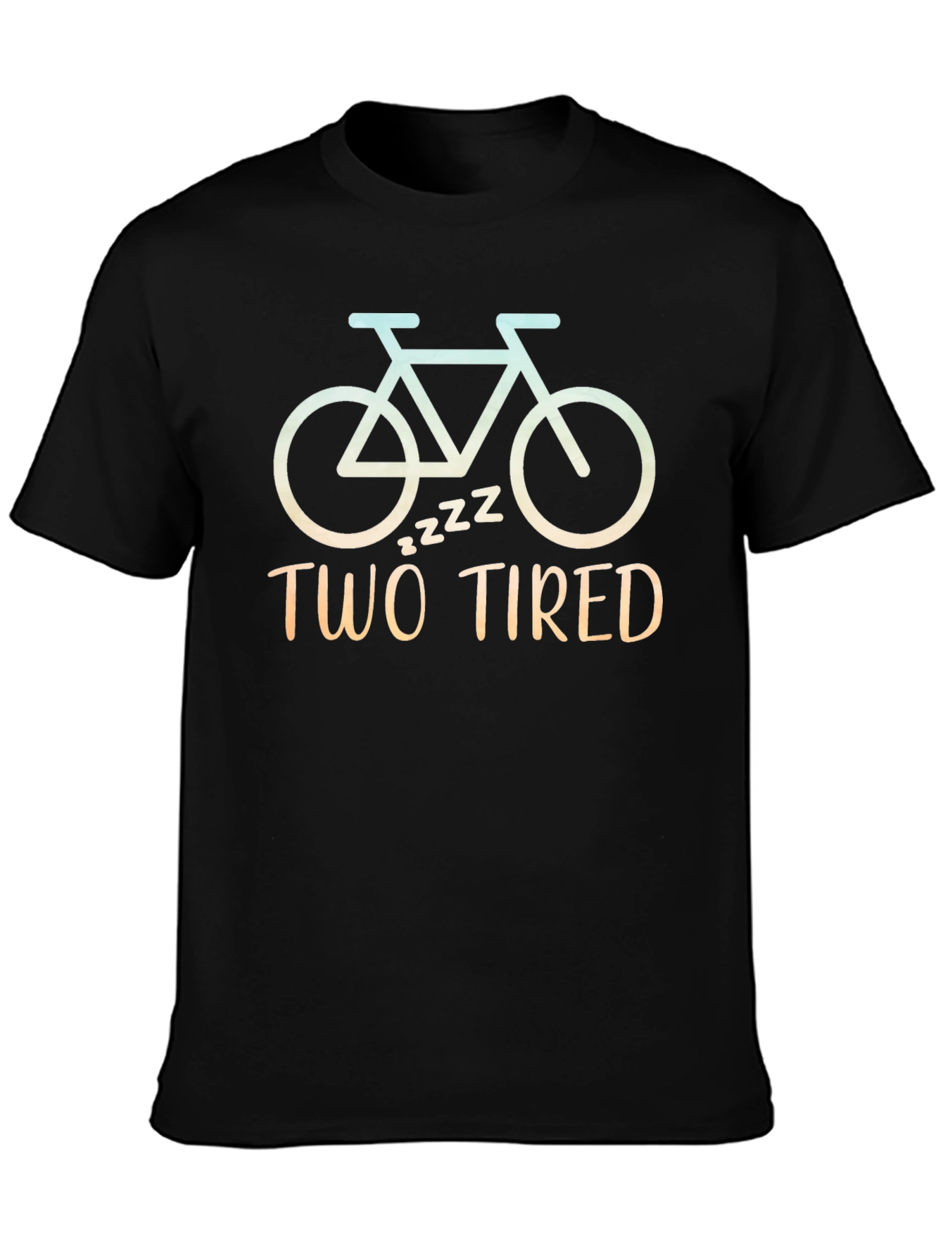 Two Tired Bicycle Graphic T-Shirt