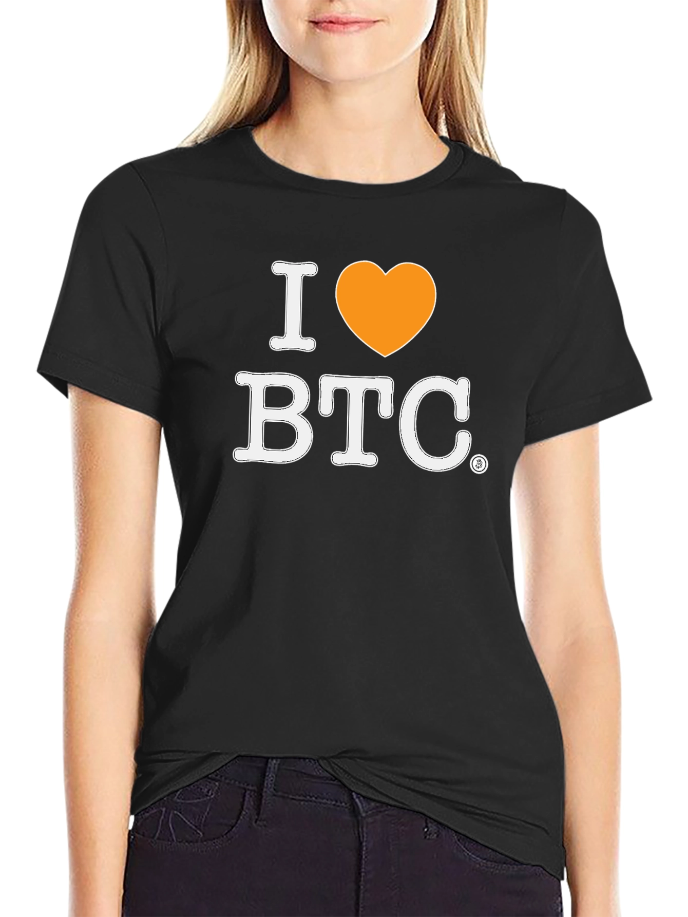 I Heart BTC Black T-Shirt