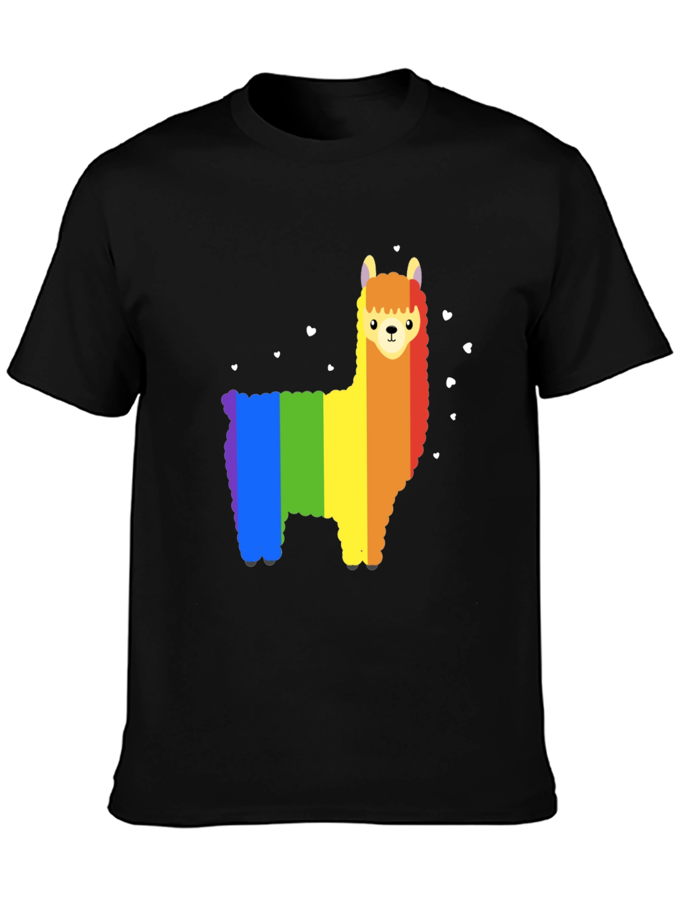 Rainbow Llama Graphic Tee - Pride Shirt