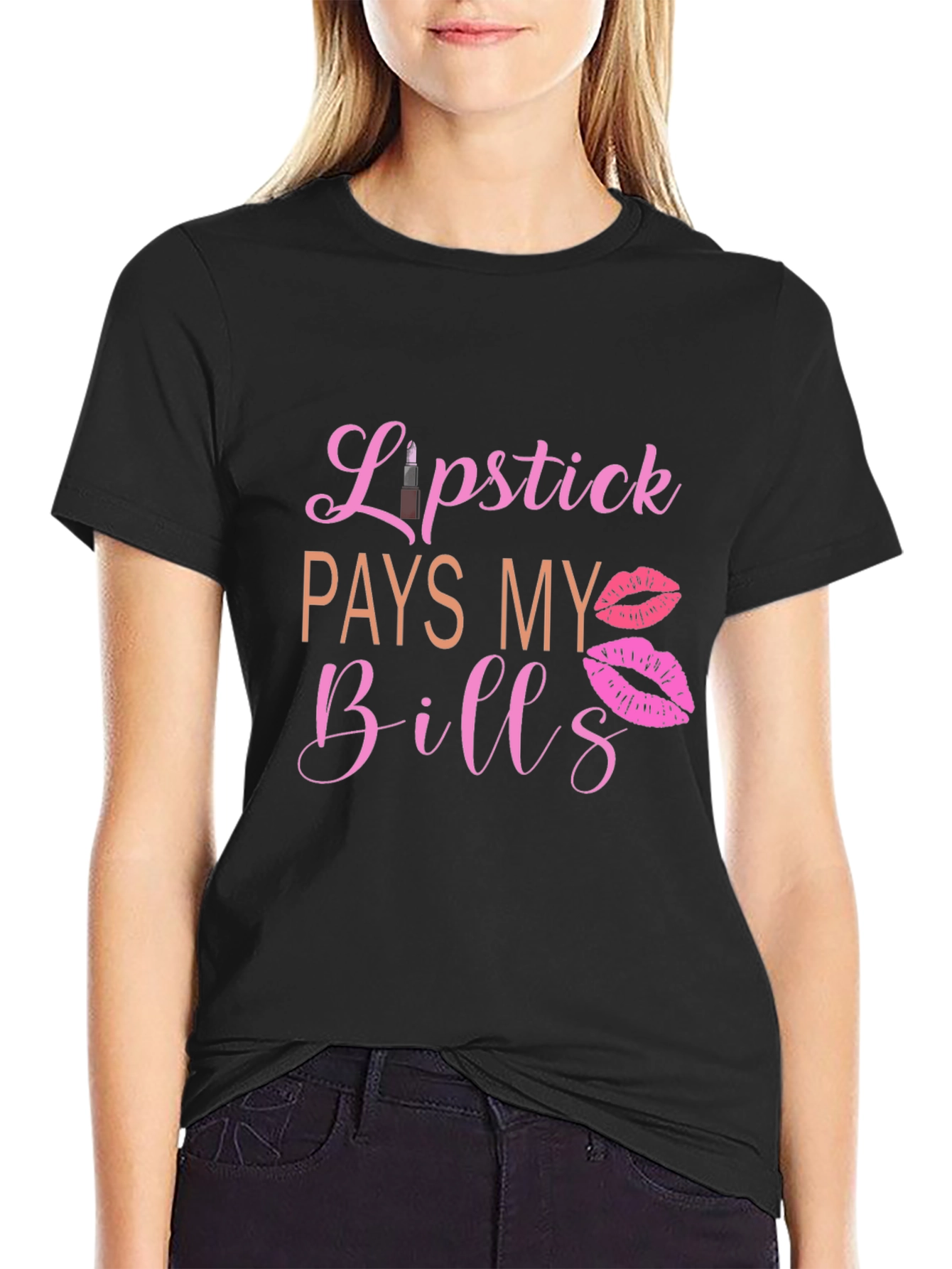 Lipstick Pays My Bills Graphic Tee
