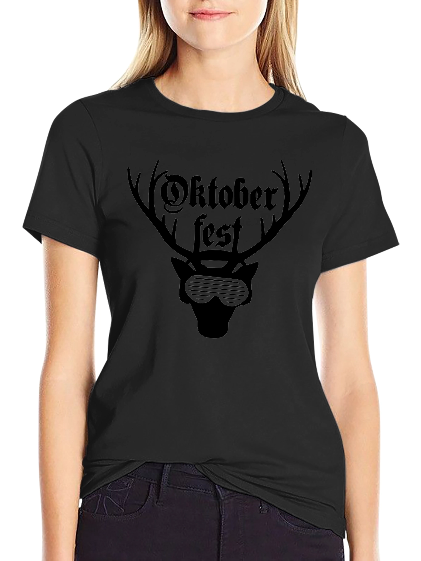 Oktoberfest Deer Graphic T-Shirt