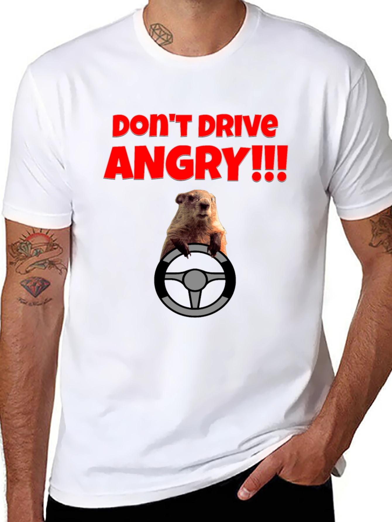 Dont Drive Angry! T-Shirt - Groundhog Day Style