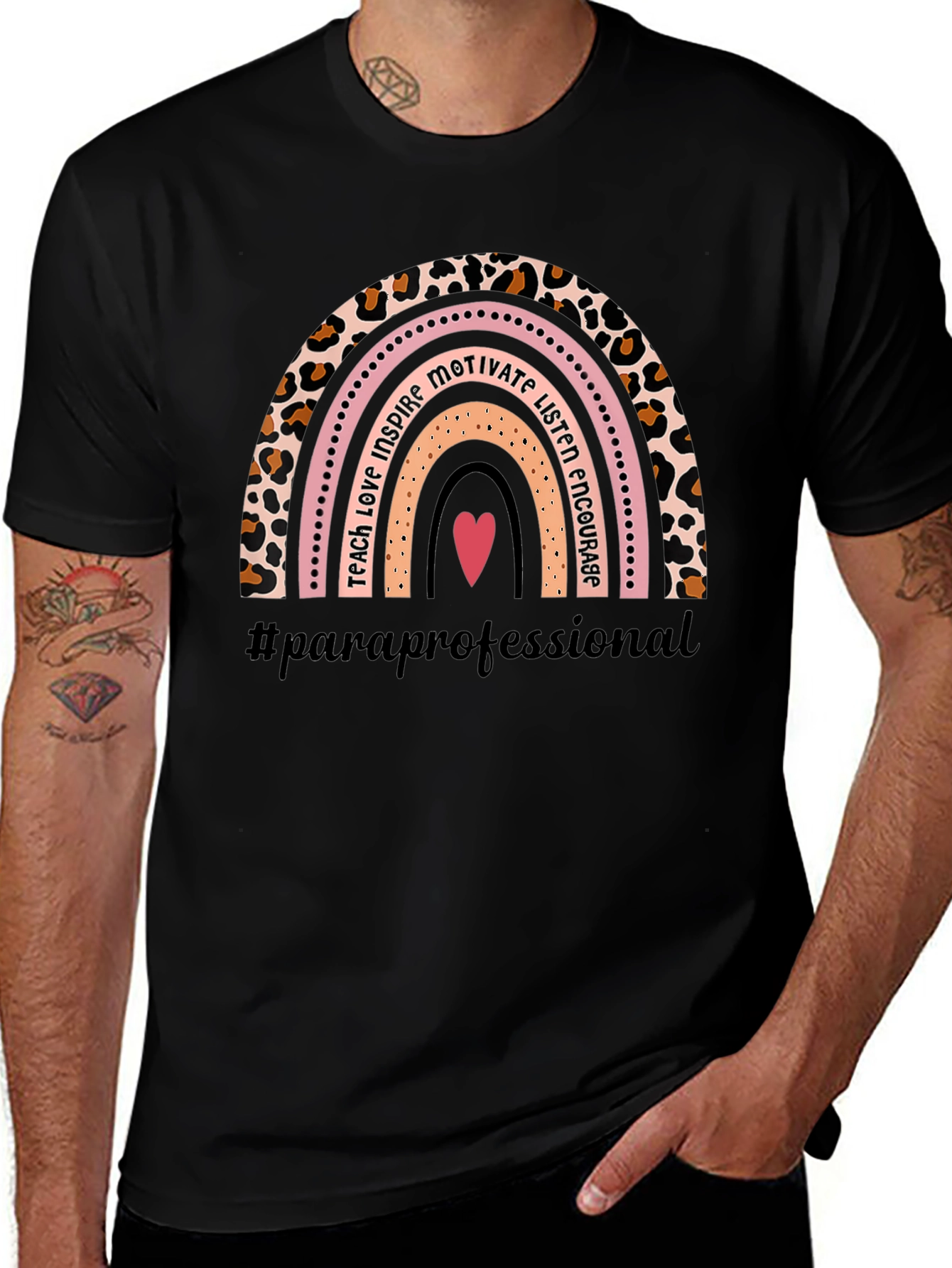 Paraprofessional Rainbow Graphic T-Shirt