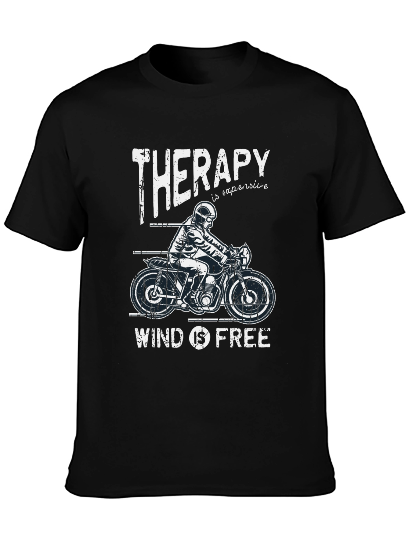 Therapy is Expensive Wind is Free Graphic T-Shirt