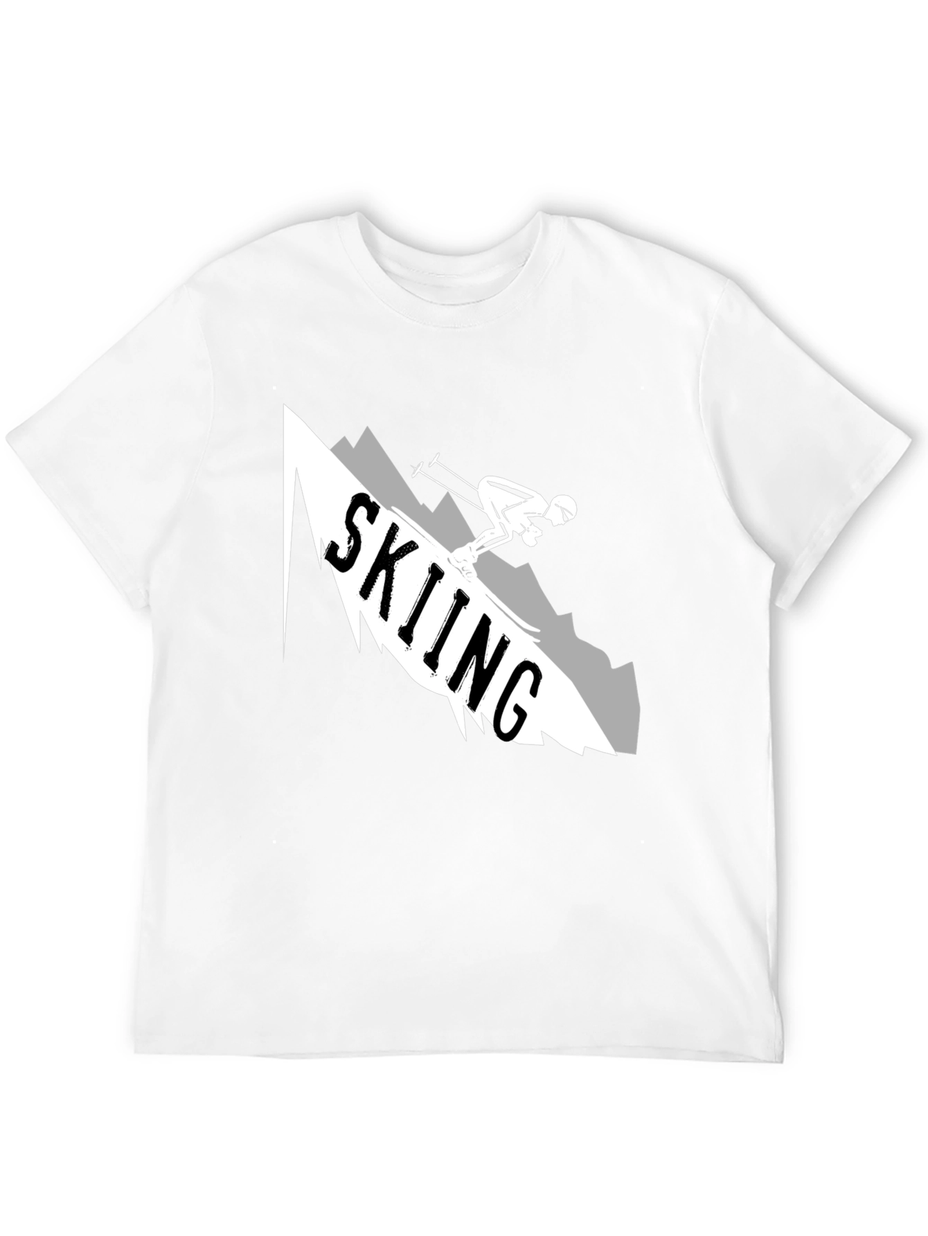 Skiing Graphic T-Shirt: Mountain Adventure Tee