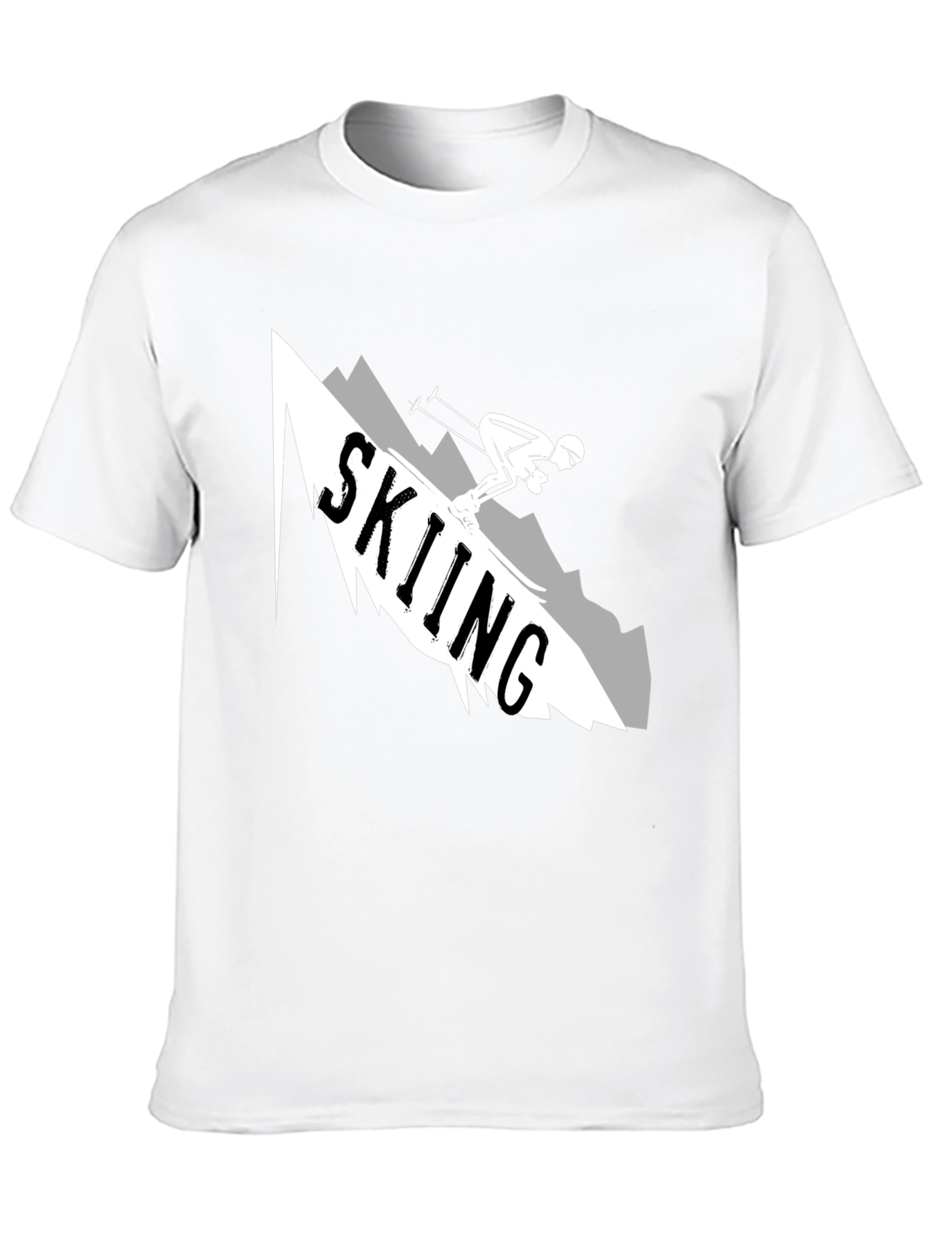 Skiing Graphic T-Shirt: Mountain Adventure Tee