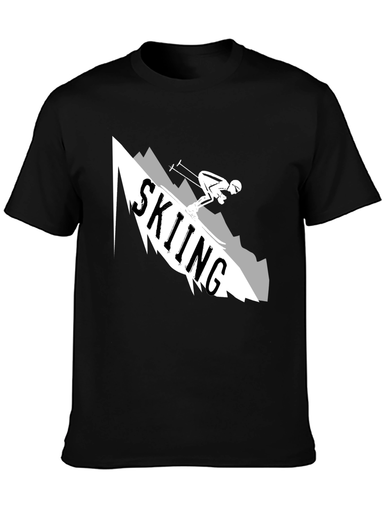 Skiing Graphic T-Shirt: Mountain Adventure Tee