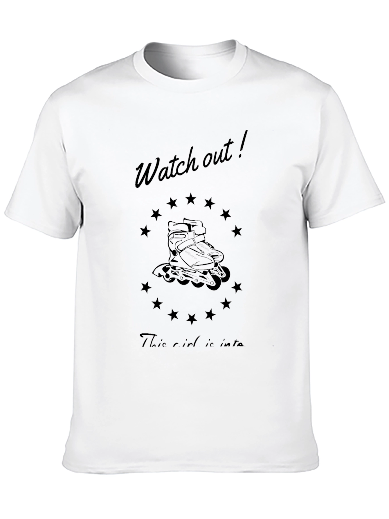 Watch Out! Roller Skate Graphic T-Shirt