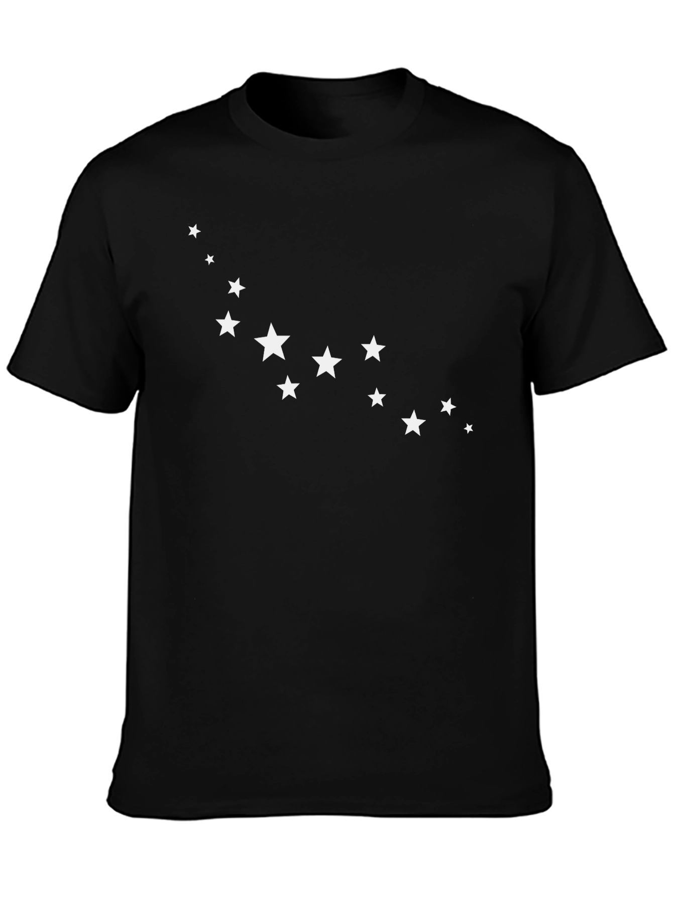 Star Constellation Graphic Tee - Modern Black T-Shirt