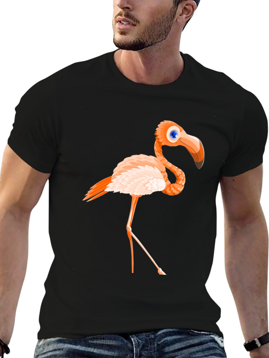 Flamingo Graphic Print T-Shirt