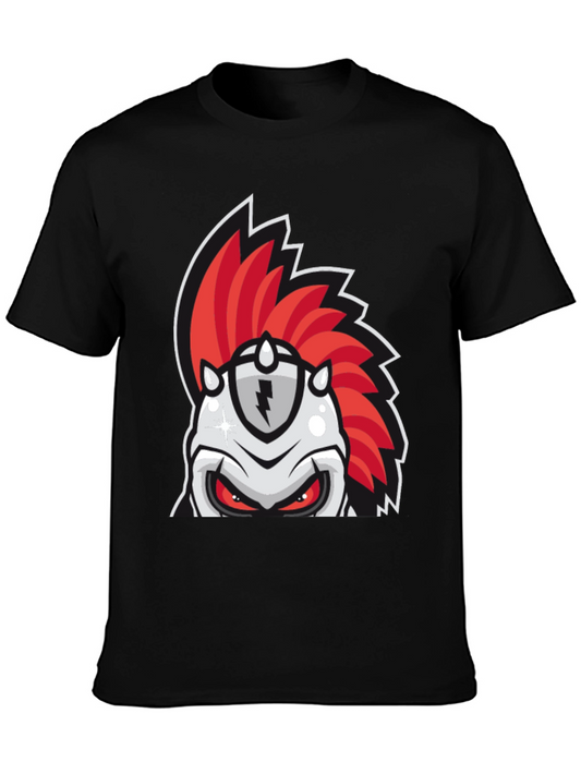 Red Mohawk Knight Graphic Tee