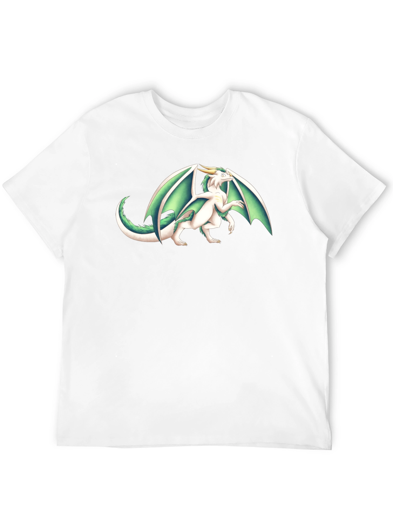 Dragon Graphic Tee - Black Cotton T-Shirt