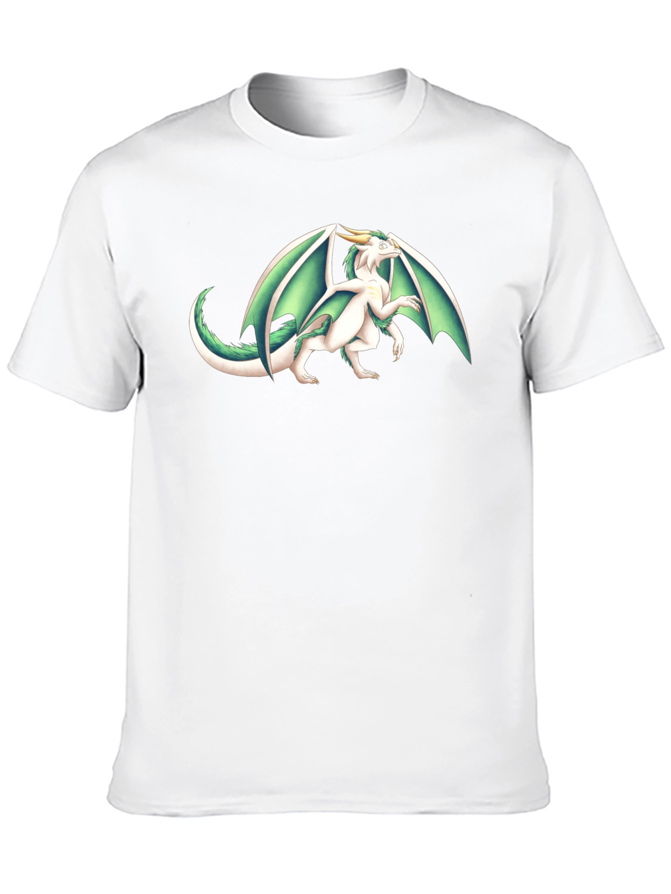 Dragon Graphic Tee - Black Cotton T-Shirt