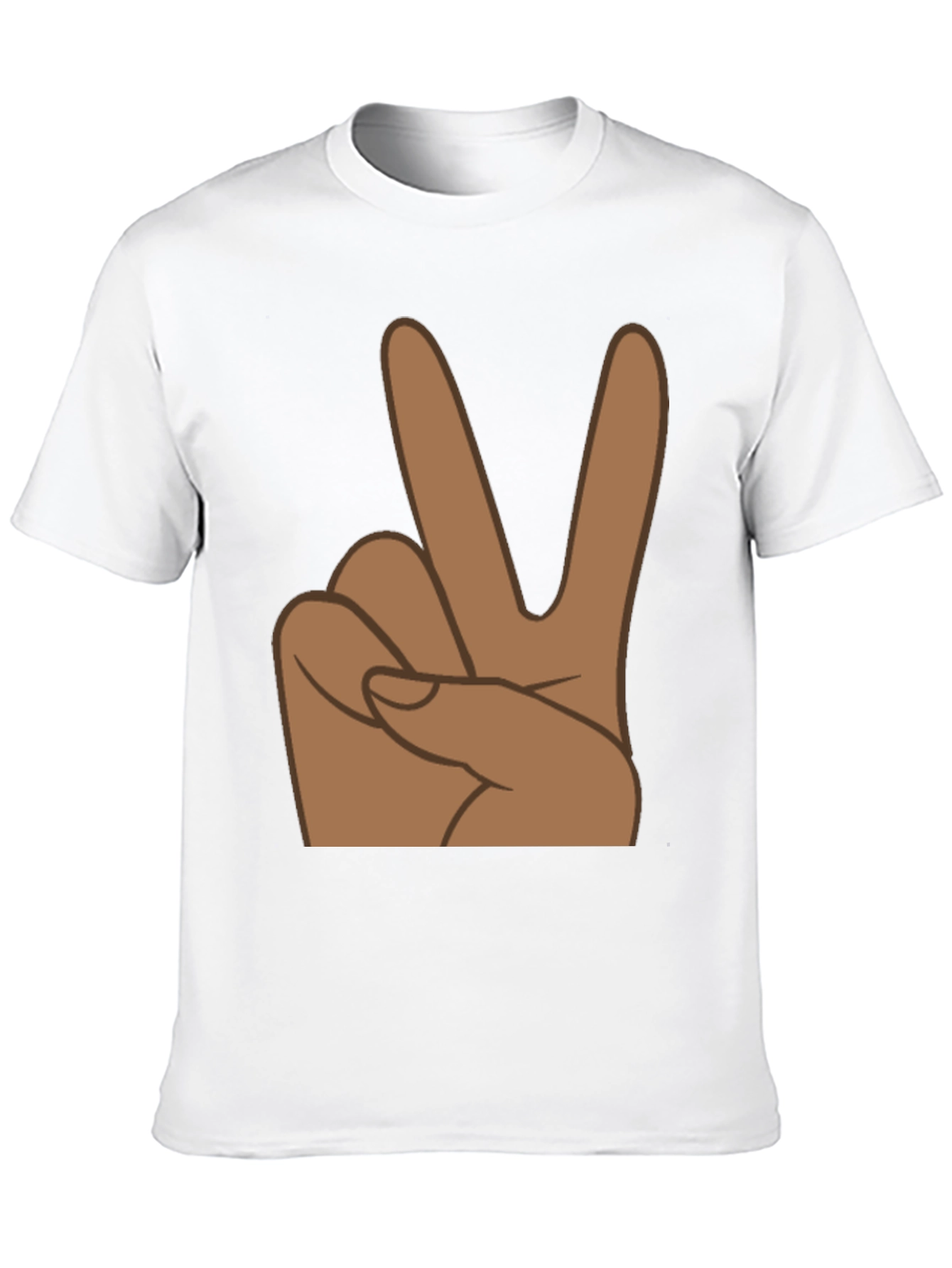 Peace Sign Graphic Tee - Black